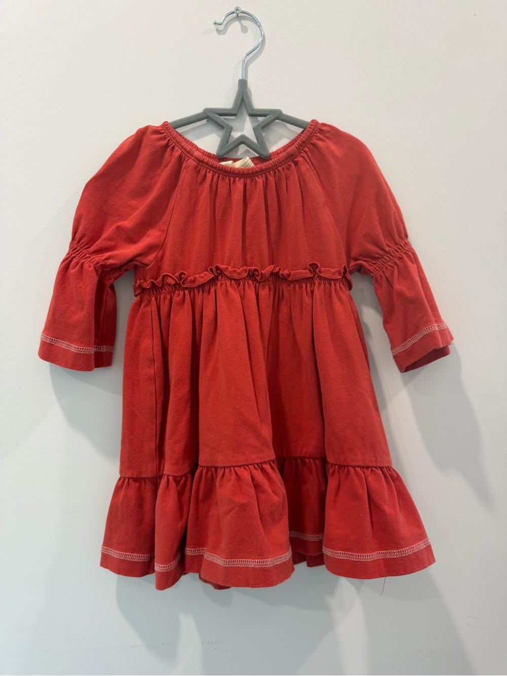 Matilda Jane Burnt Orange Ruffle Tiered Dress 2